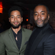 Jussie Smollett and Lee Daniels at a party in New York, April 18, 2017.